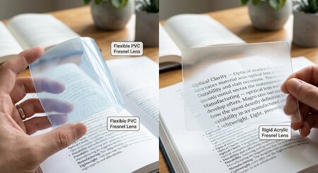 flexible PVC Fresnel lens and rigid acrylic Fresnel lens